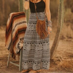 RAGA x ANTHROPOLOGIE Lexi Printed Maxi Skirt